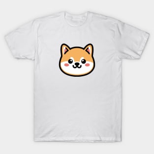 Cute Shiba Inu 02 - Kawaii Sticker | Dog Mom, Dog Dad T-Shirt